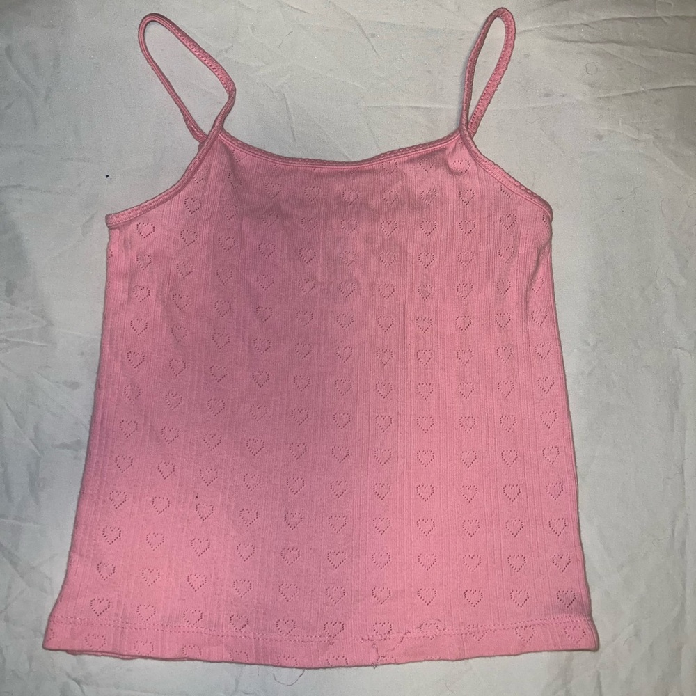 Cute H&M Pink heart tank - Never worn, very cute, cannot find online! :)